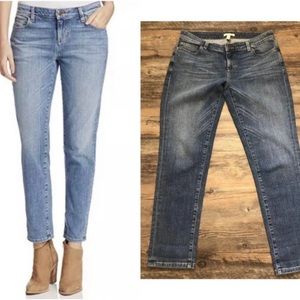 Eileen Fisher Ankle Crop boyfriend blue jeans 8p